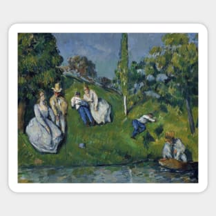 The Pond by Paul Cezanne Sticker